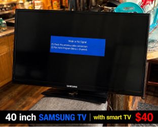 40 inch Samsung tv with smart tv