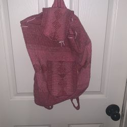 Cute Pink Beach Bag Material Backpack 