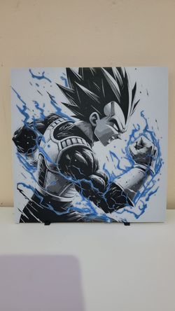 New 8" inch 3D DBZ Vegeta Wall Art
