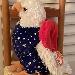 Ty Beanie Babies Free The Eagle2004 Retired- Blue Chest- TY Storw Exclusive- Super Rare - 13 Generation Tush & SwingTag - one owner - MAke an OFFER