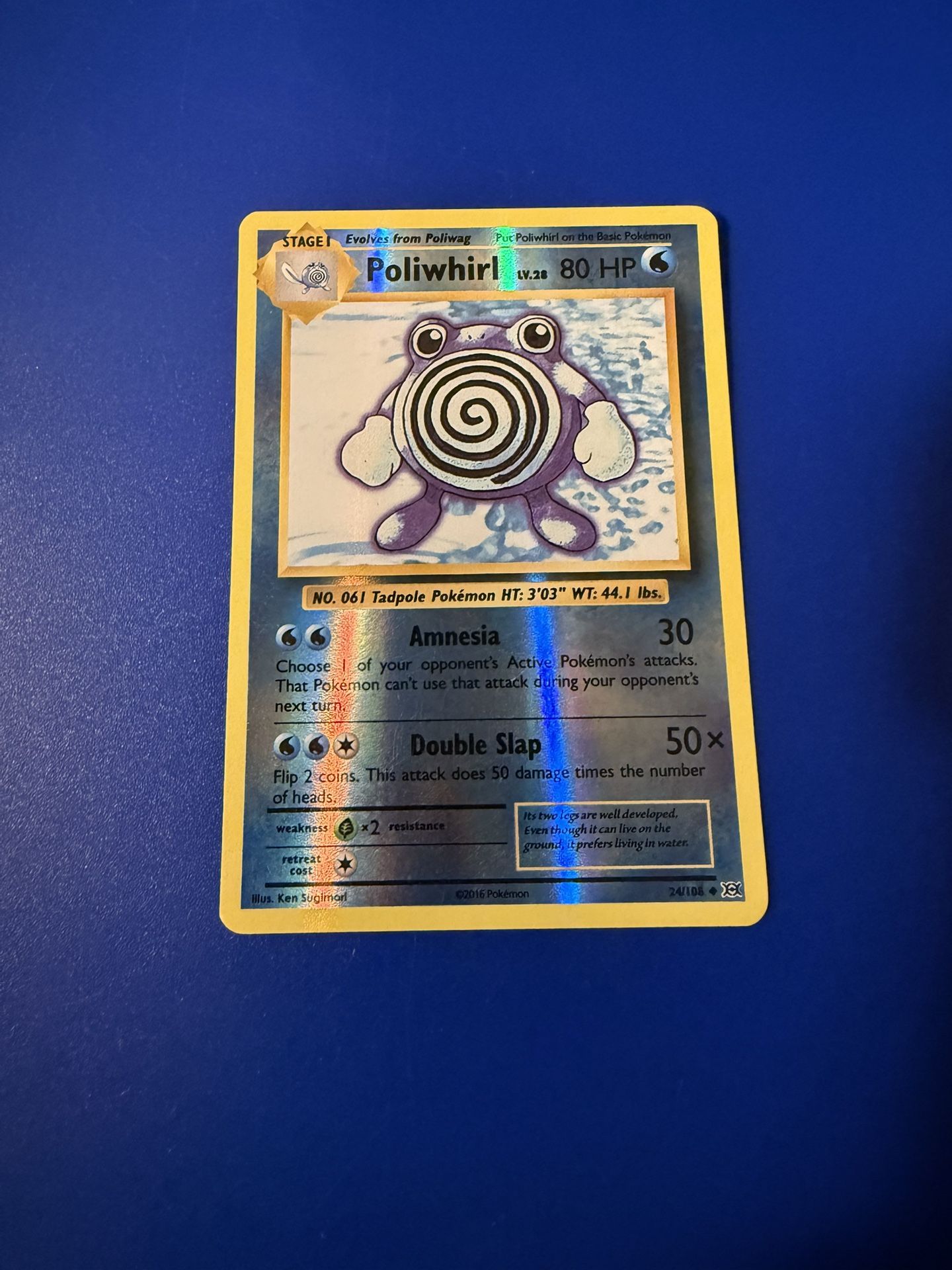 Poliwhirl [Reverse Holo] #24 Pokemon Evolutions