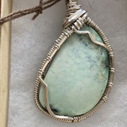 Turquoise & Silver Pendant 