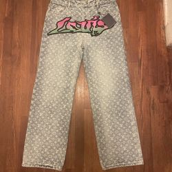 Louis Vuitton Baggy Denim Pants (Indigo) [1A9T0N]