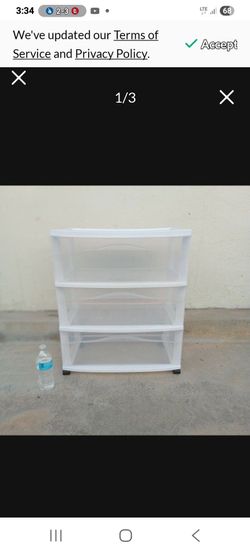 Sterilite 3 drawers large