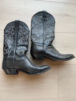 Nocona Authentic Lizard Western Boots- size 10.5 D