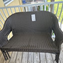 Stylewell Emerald View Woven Loveseat, Brand New (2 Available)