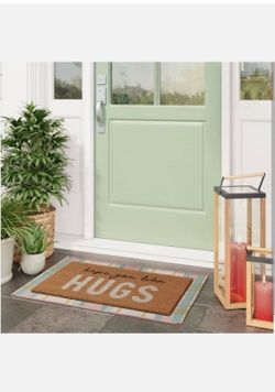 NEW Threshold “HOPE YOU LIKE HUGS” Welcome Mat