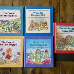 Lot of 5 Vintage Fraggle Rock Books 1(contact info removed) Jim Henson’s Muppets Hardcover