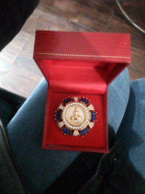 Thai Wedding Jeweled Broach