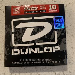 JIM DUNLOP DEN1046 Nickel Wound Electric Guitar Strings, Medium, .010–.046, 6 Strings/Set