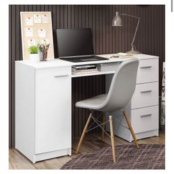 Modern White Office Student Desk
