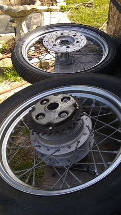 Lasertec front and rear tire and rims