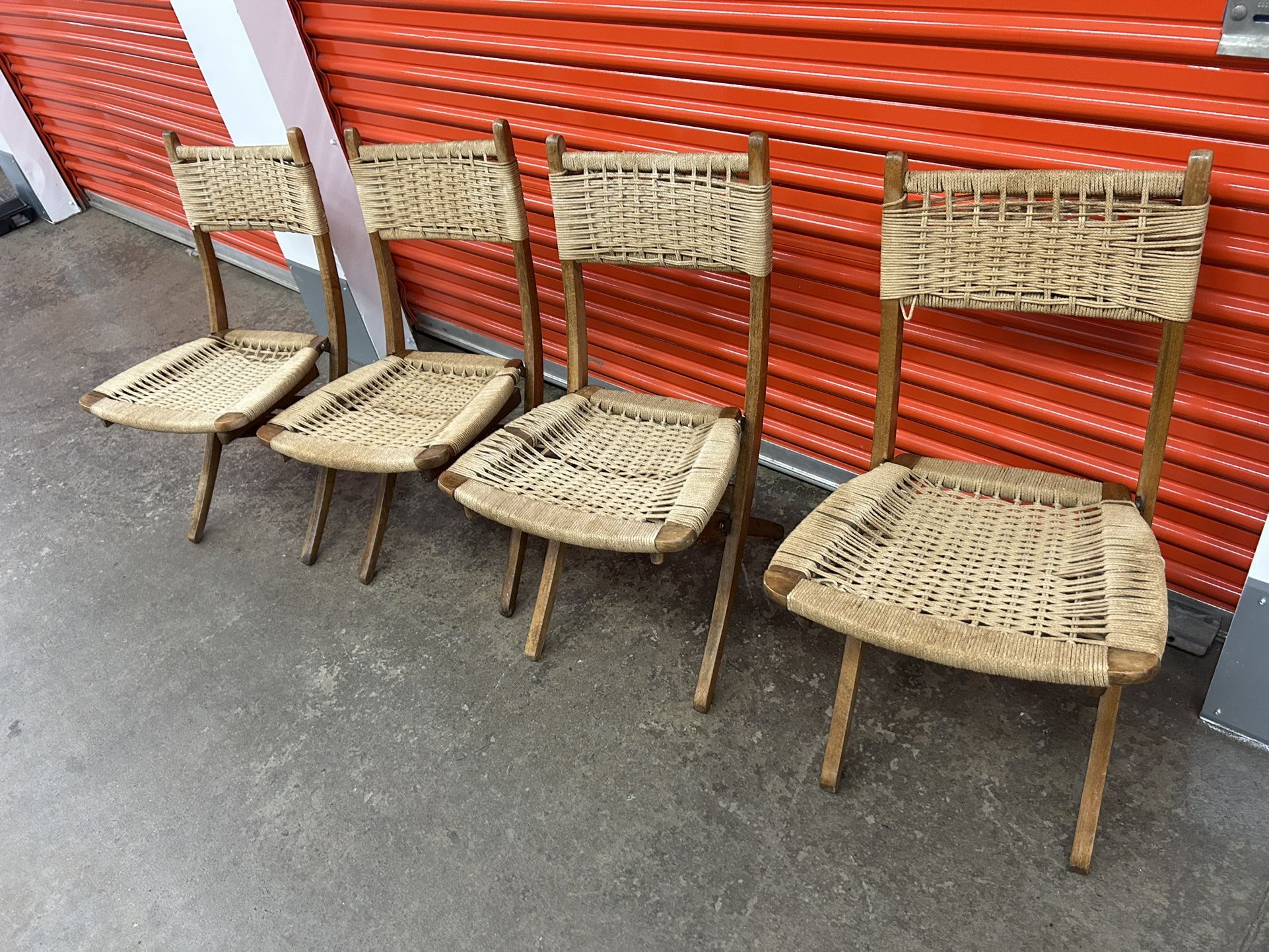 Mid Century Rope Chairs