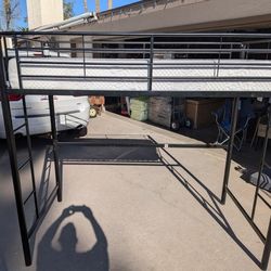New Twin Loft Bed with Memory Foam Mattress 