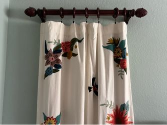 Window treatments – wooden curtain rods, panels, Window treatments – curtain rods, panels, and hardware