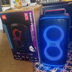 JBL Partybox Club Live 120 Portable Bluetooth Party Speaker w/ 200 W of JBL Pro Sound • Wireless Microphone • LED Lights