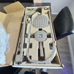 KOHLER Windet Showering Rail Combo in Vibrant Brushed Nickel