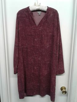 J. Jill Burgundy Dress