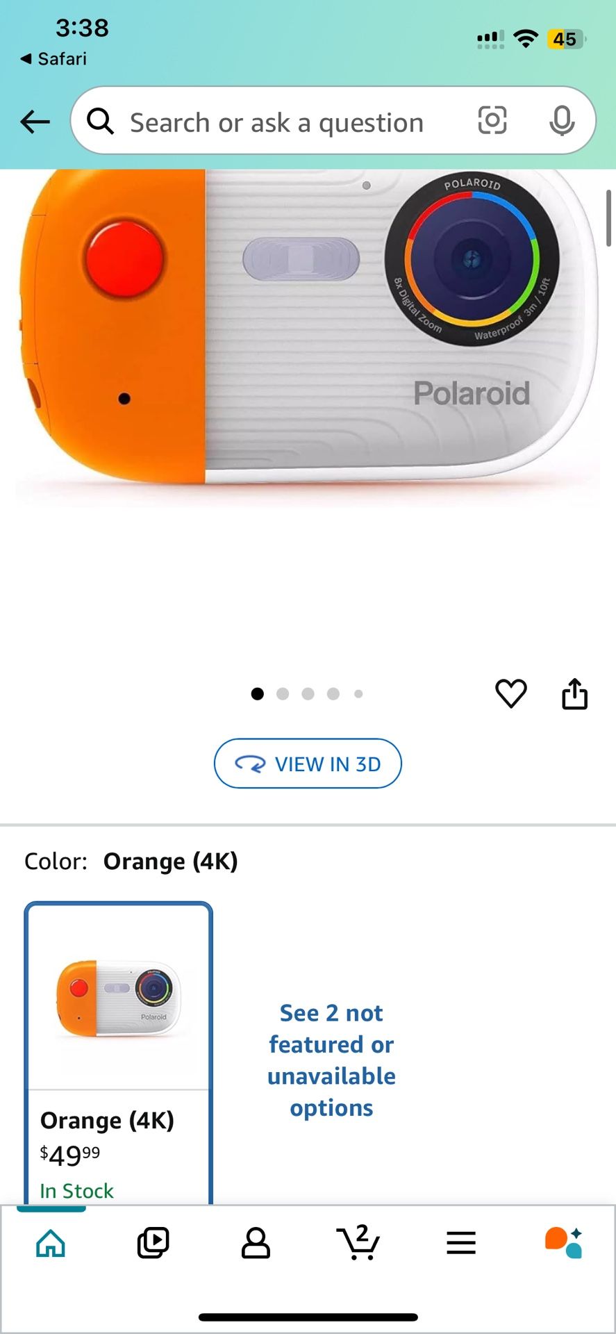 Polaroid Waterproof Camera