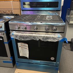 Kitchen aid stainless steel gas range