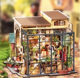 DIY Miniature Flower Shop Dollhouse Kit