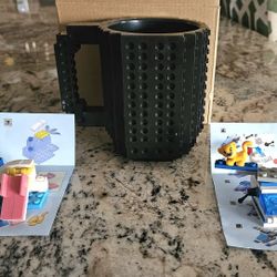 Build-On Brick Lego Mug BPA-free 12oz Coffee Cup