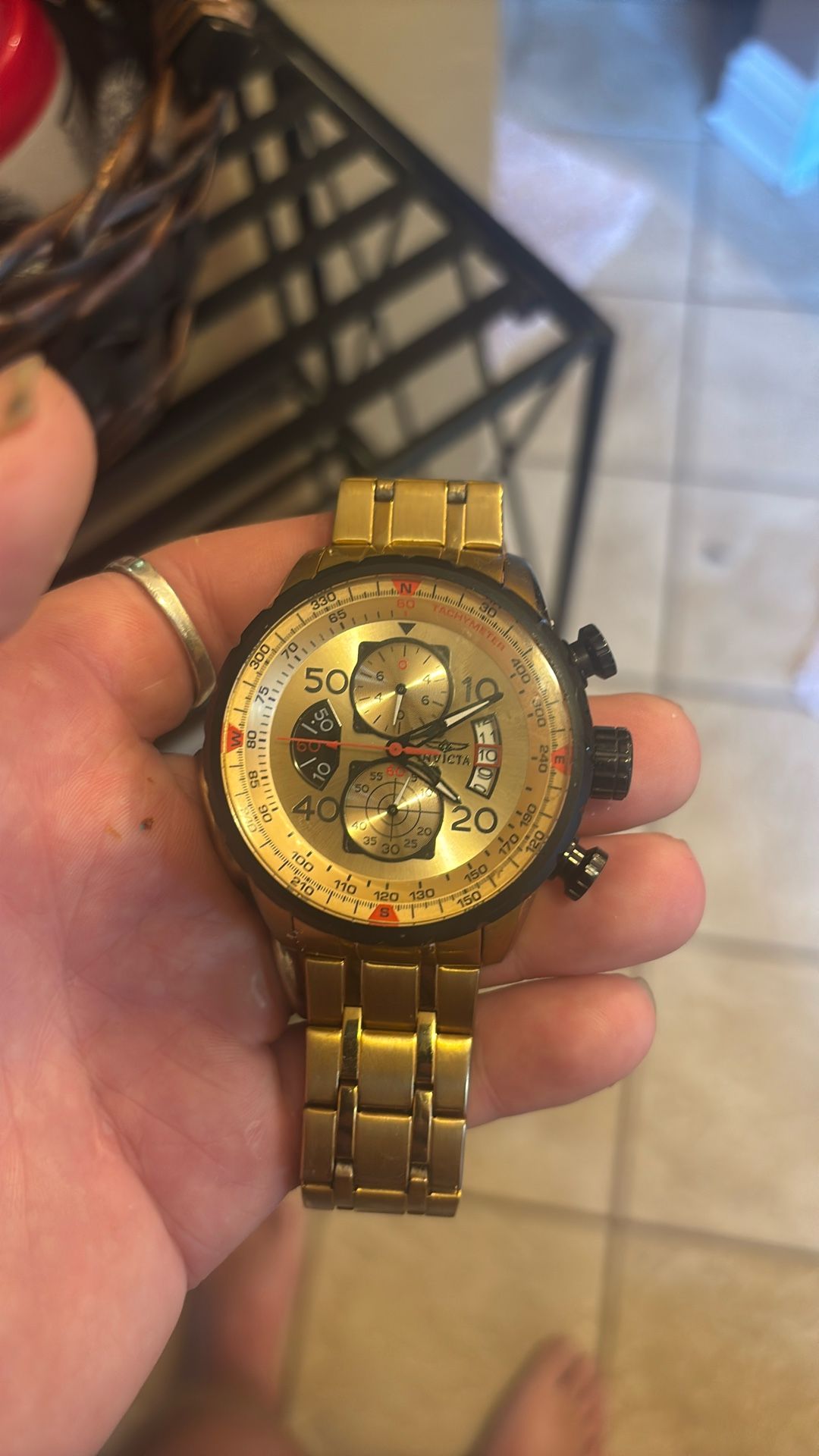 Invicta Aviator! Missing Seal/o Ring For Making it 100% Water Prof