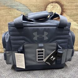 NEW! UNDER ARMOUR 24 CAN SIDELINE SOFT COOLER Blue insulated 11.5"H x 16"W x 10"