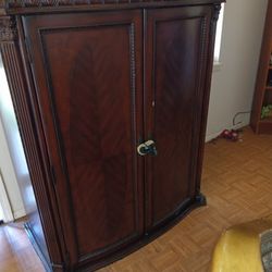 2 Piece Cloth Closet/Tv Unit  With 2 Bottom Drawers