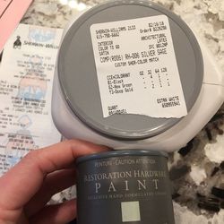 2 Gallons Restoration Hardware Paint In Silver Sage Subtle Velvet Finish 