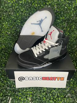Size 9 Men- Jordan 5 Black Metallic Reimagined