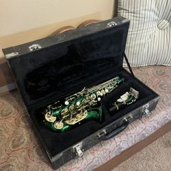 Selman Green And Gold Saxophone 