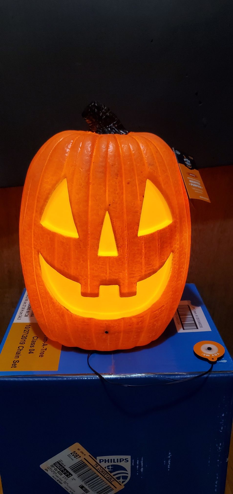 New Pumpkin Light Up With Spooky Sound see 4 pictures show shape