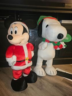 Christmas decorations Mickey Mouse & Snoopy