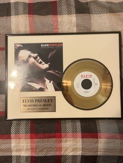 Elvis Picture with record.