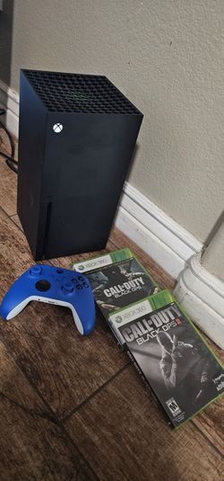 Like new Microsoft Xbox Series X Console with Blue Controller and Call of Duty Games