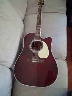 Takamine JJ325SRC John Jorgenson Signature Dreadnought Acoustic-Electric Guitar Red Satin