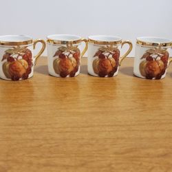 6 Vintage Bavaria Winterling Demitasse Cups B- 2087