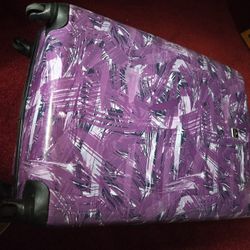 Purple Light Weight Suitcase