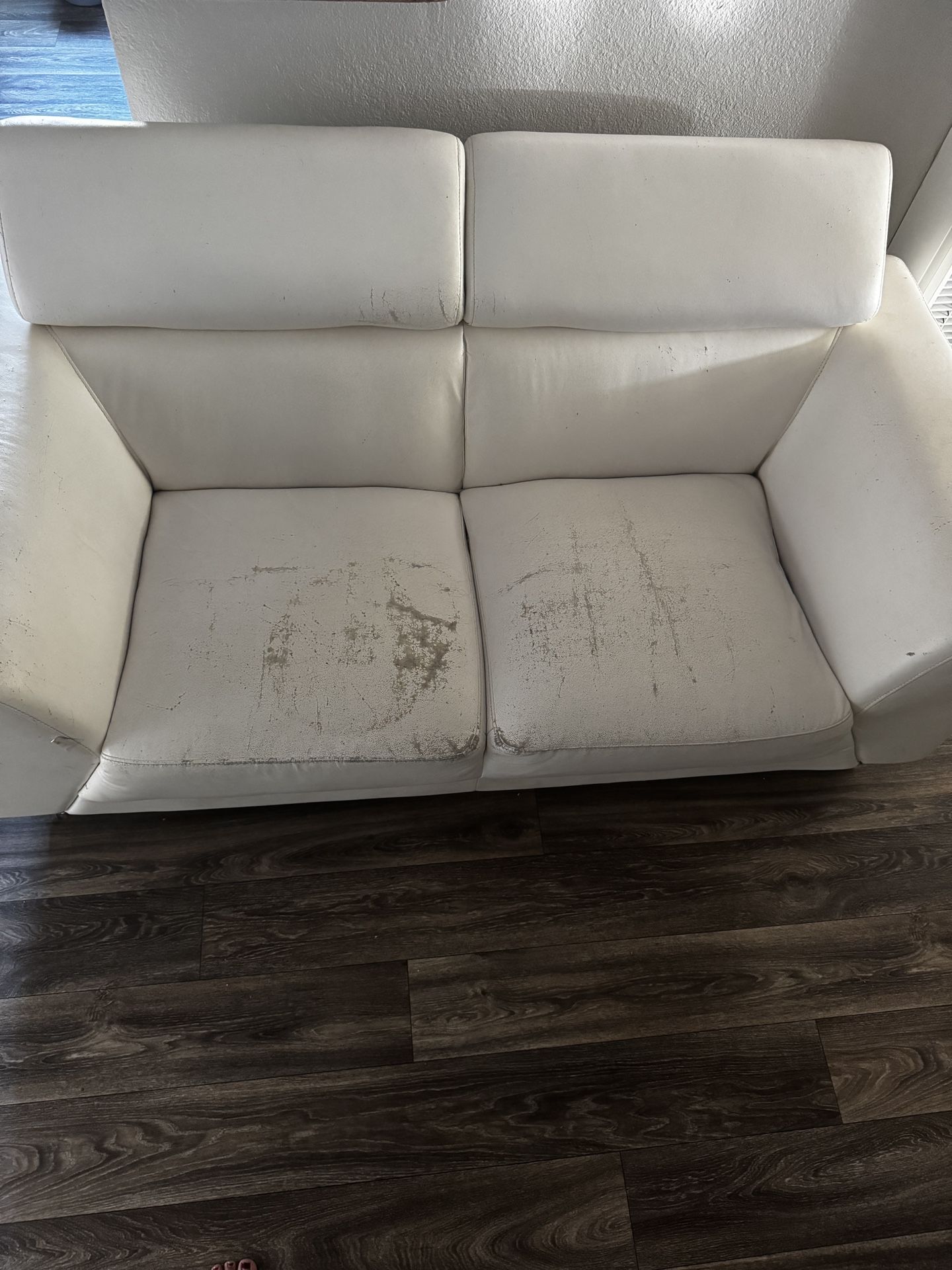 FREE White Leather Couch