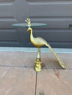 Anthropology Peacock End Table