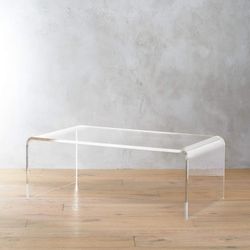 Cb2 Peekaboo Acrylic Coffee Table