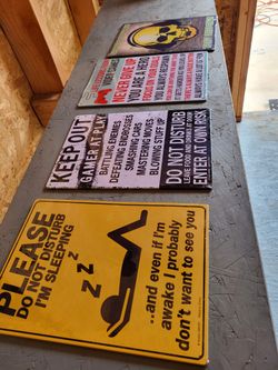 Door Sign Metal New $10 Each