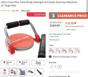 Ultra Core Max Exercise Machine