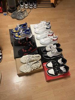 Jordan’s , Yeezys , Alexander Mcqueens , Versace
