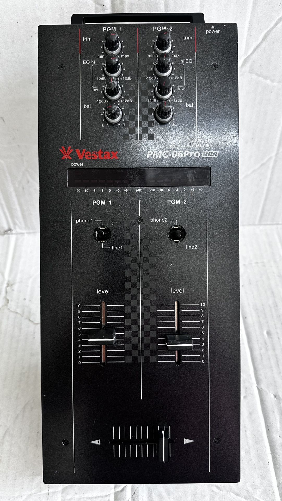 Vestax PMC-06 Pro VCA Black 2ch DJ Mixer Audio Mixing Controller PMC06 Used