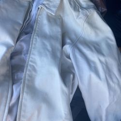 Polo White Leather Jacket 