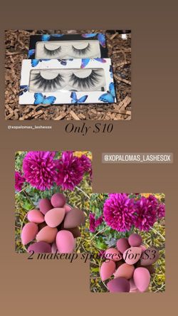 NEW LASHES/ MAKEUP SPONGES