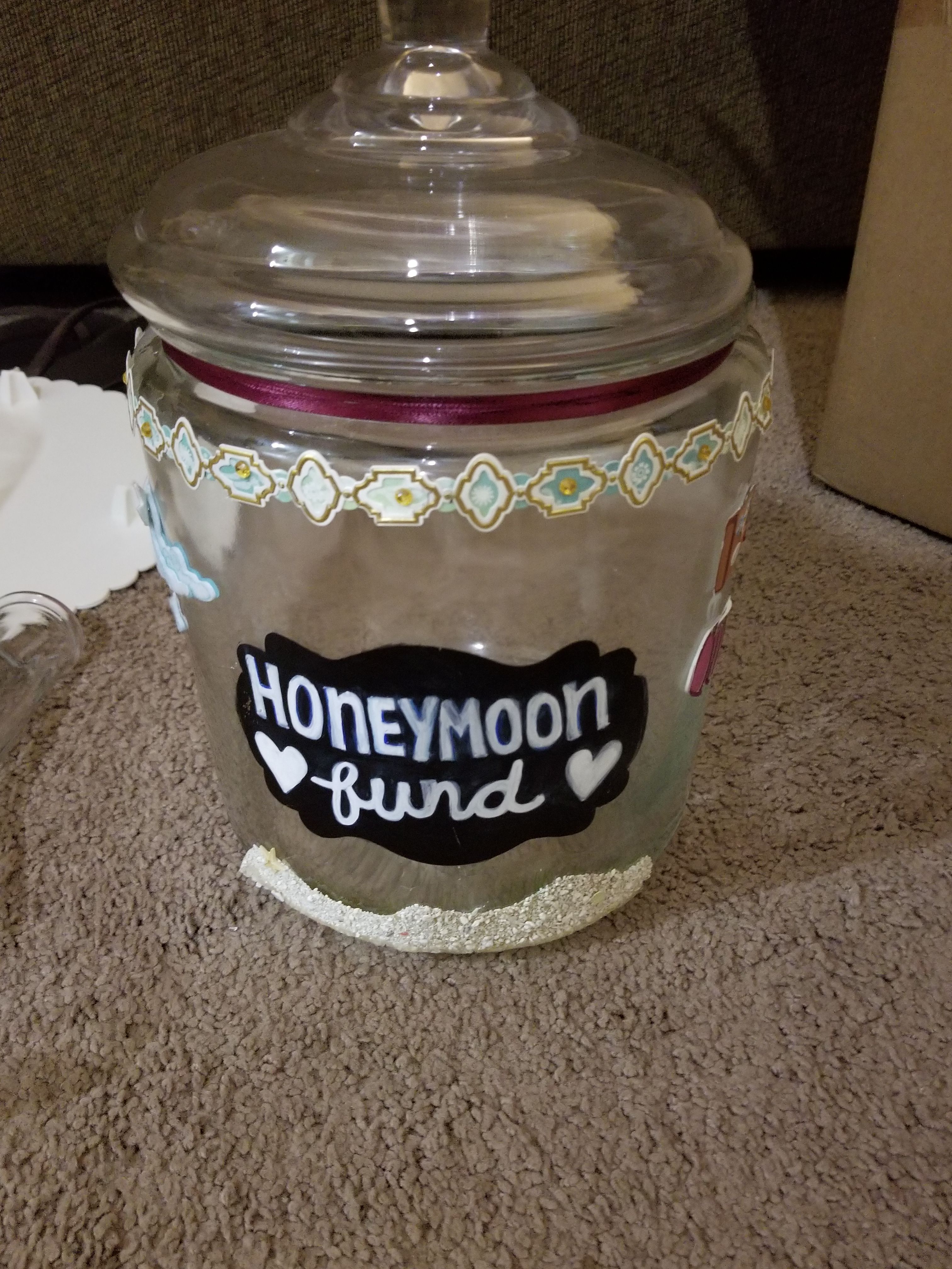 Honeymoon fund jar