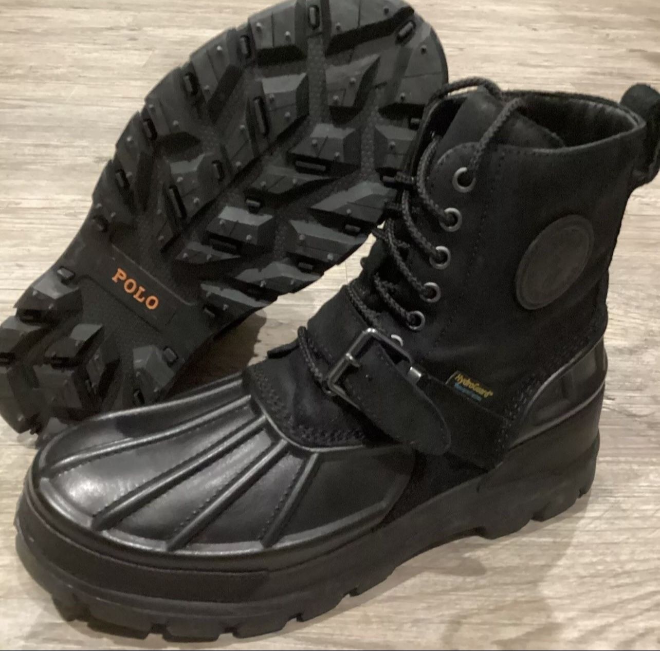 New Mens Polo Ralph Lauren Leather Boots